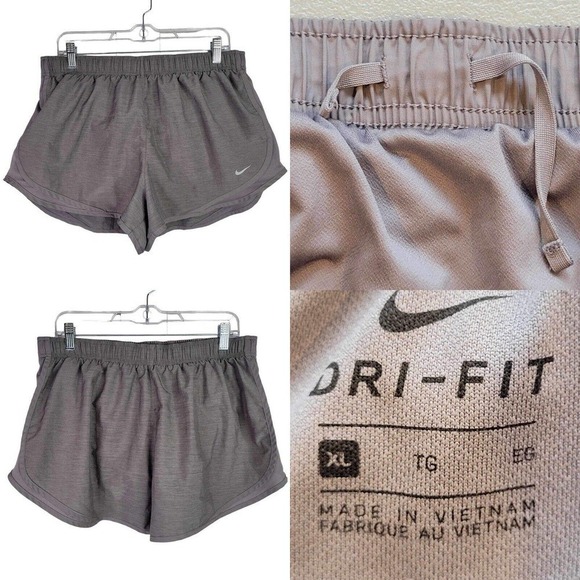 Nike Tempo Women’s Shorts Size XL Drawstring Gray Lined Running Athletic - Picture 1 of 11
